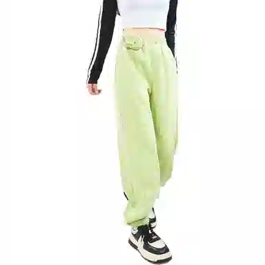 木果果木 纯色束脚高腰休闲裤 女款