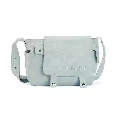 VANWALK Pingu Messenger Bag Large Denim Blue Classic Black