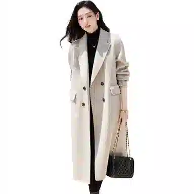 VICTORIA&VERA Double-Breasted Coat