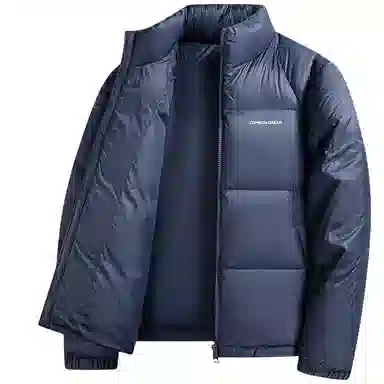 鸭鸭 暖绒系列 青少年基础百搭短款立领户外加厚保暖羽绒服 男款