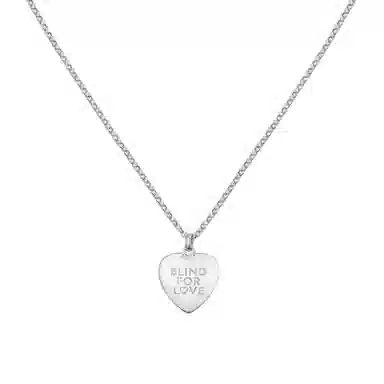 Gucci Blind for Love Necklace Silver