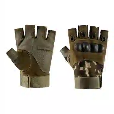 梦特娇 户外登山训练 聚酯纤维 半指手套 男女同款情侣款