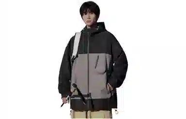 Mountain Outdoor Detachable Letter Print Jacket