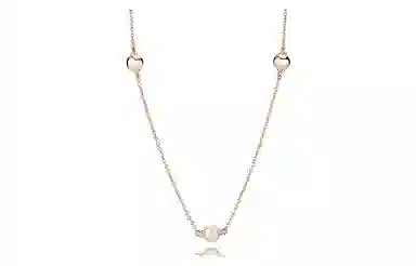 Pandora Modern Pearl Long Necklace Rose Gold