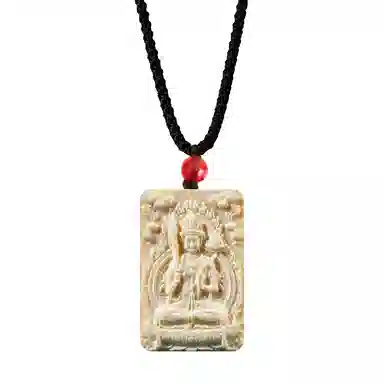 【12生肖顺利八大守护神本命佛】 周帝王 八方来财诸事顺利平安喜乐国风新中式小众复古百搭福禄吉祥好运 象牙果 项链 男女同款情侣款