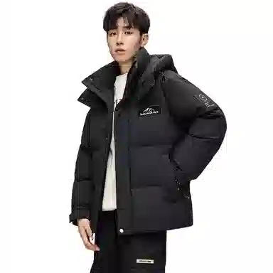 鸭鸭 极寒系列 时尚韩版潮流短款连帽山系户外运动加厚保暖面包羽绒服 男女同款
