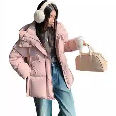 鸭鸭 加厚保暖休闲时尚百搭中长款长袖羽绒服 女款