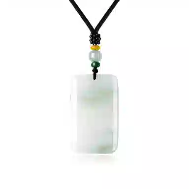 老凤祥 山水无事牌 国风复古小众设计 极简日常通勤百搭 轻奢古典优雅高级感 天山翠 项链 男女同款情侣款