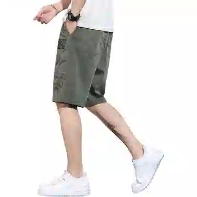 吉肯蒂 薄款宽松运动中裤休闲短裤 男款