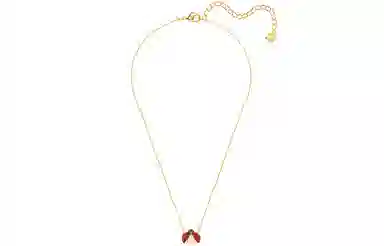 Swarovski Sparkling DC Ladybug Necklace Gold