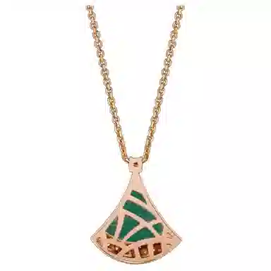 BVLGARI Malachite Pendant Necklace