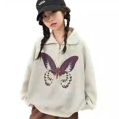 浪莎卫衣 舒适亲肤百搭 白色 儿童款