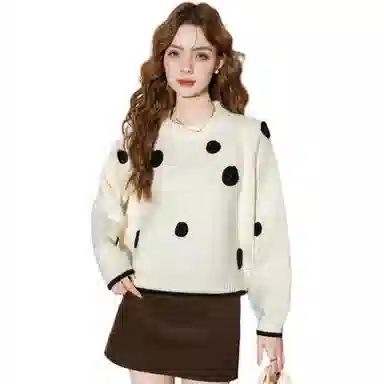 法文箱子 简约套头休闲毛衣 女款