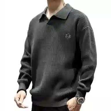 贵色 美式复古舒适休闲百搭长袖毛衣 男女同款