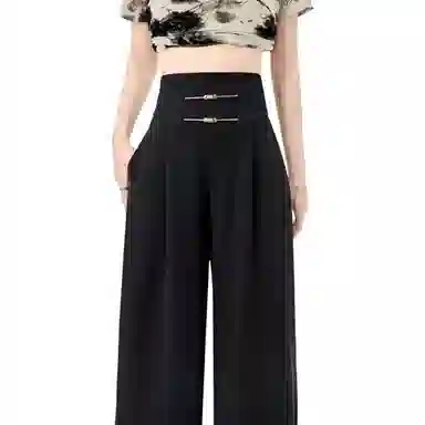 水中花 舒适高腰宽松百搭休闲裤 女款