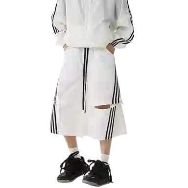 PANDA ADEVIL Detachable Stripe Cargo Shorts