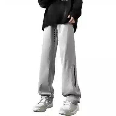 双星八特 美式城市机能风侧边拉链高街设计款户外通勤长裤垂感百搭宽松直筒工装休闲裤 男女同款