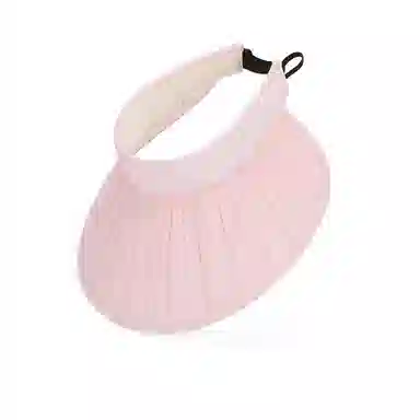 艾佳微 夏季户外出游海边度假日常通勤褶皱大帽檐遮阳帽子韩版百搭时尚空顶帽 聚酯纤维 防晒帽 男女同款情侣款