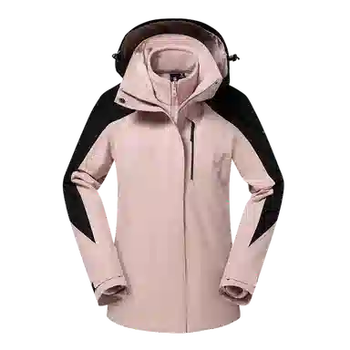 探路者 户外三合一抓绒两件套夹克 女款