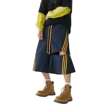 PANDA ADEVIL Detachable Stripe Cargo Shorts