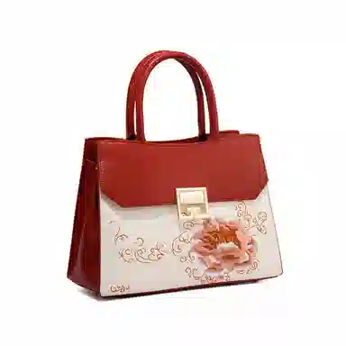 老人头 新中式国风时尚潮流 合成革 单肩斜挎手提包 常规 女款 多色