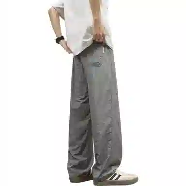 顶峰保罗 冰丝凉感透气运动潮牌长裤薄款速干宽松阔腿休闲裤 男女同款