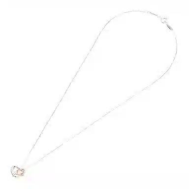 Tiffany & Co. 18K Double Heart Necklace Rose Gold