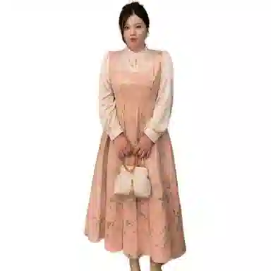 哒头下雨不愁 新中式时尚设计假两件旗袍长袖连衣裙 女款