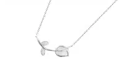 指尖瑰宝 指尖瑰宝 郁金香法式复古气质 项链 女款