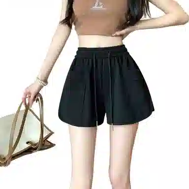 怪力萝莉 薄款宽松阔腿运动短裤 女款