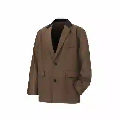 经典美拉德小西服外套简约韩版休闲宽松渐变单排扣垂感垫肩长袖西装 男女同款