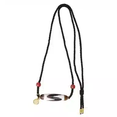 布达拉宫 三眼天珠虎牙六字真言转运珠#好运 玛瑙 项链 男女同款情侣款