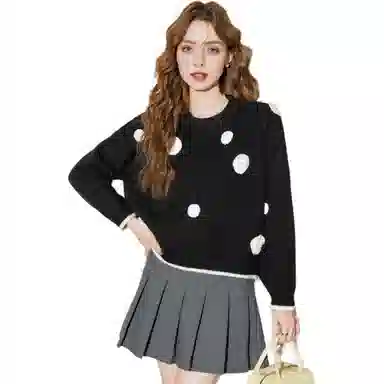 法文箱子 简约套头休闲毛衣 女款