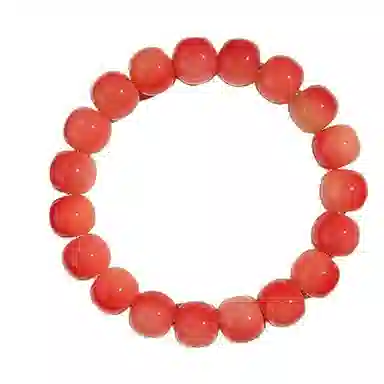 【渐变水墨系列】 艾卡拉 “朱”事 顺意胭脂好运 远山黛复古风绕指柔佛珠精品设计 白玉菩提 手串 男女同款情侣款