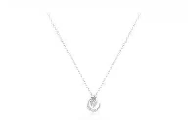 牧言 冷淡风气质简约小众设计高级感 光面立体闪耀水滴流苏星点日常百搭锁骨链 合金 星光闪闪项链 女款