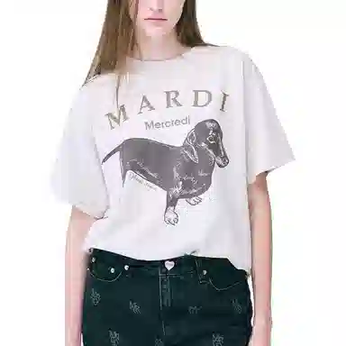 MARDI MERCREDI FW24 TSHIRT OATMEAL TAUPE T
