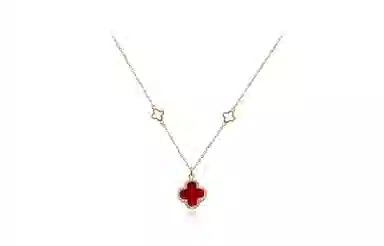 Inkopper Double-Sided Clover Necklace