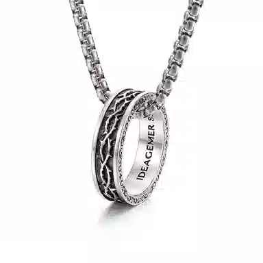 IDEAGEMER 925 Silver Necklace