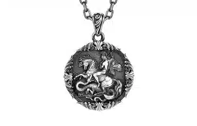 IDEAGEMER Spartan Warrior Necklace