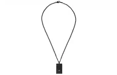 Armani Eagle Necklace Black