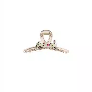 水中玉 可爱萌趣猫咪独特设计感发卡后脑勺发量多鲨鱼 亚克力 发夹 女款