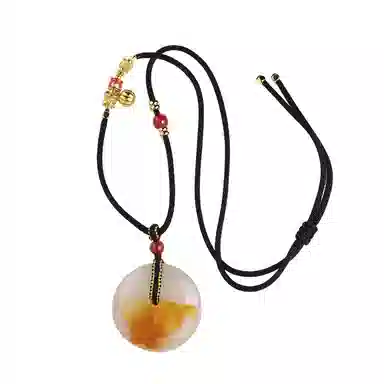 布达拉宫 平安扣 国风简约 优雅高级 玛瑙 项链 男女同款情侣款