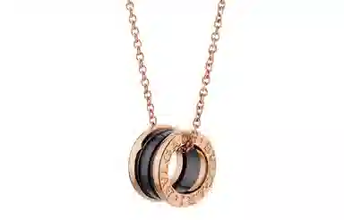 BVLGARI B.Zero1 Three-Band Necklace Rose Gold