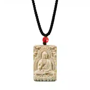 【12生肖顺利八大守护神本命佛】 周帝王 八方来财诸事顺利平安喜乐国风新中式小众复古百搭福禄吉祥好运 象牙果 项链 男女同款情侣款