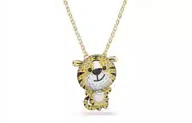 Swarovski Zodiac Tiger Necklace Gold