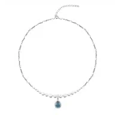 韵系 碎银子珍珠 铜镀金 项链 女款