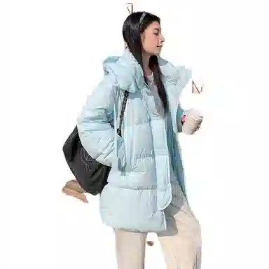 鸭鸭 加厚保暖休闲百搭中长款时尚长袖羽绒服 女款