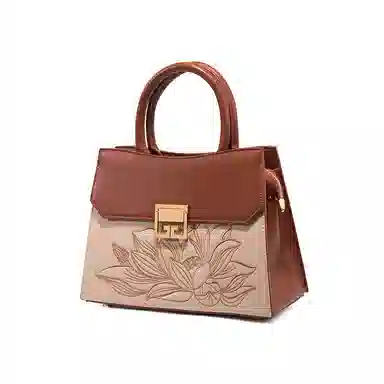 老人头 新中式国风时尚潮流 合成革 单肩斜挎手提包 常规 女款 多色