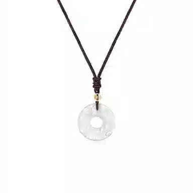 【招财貔貅】 希遇 平安扣吊坠 八方来财锁骨链新中式小众轻奢 礼盒 玉髓 项链 男女同款情侣款