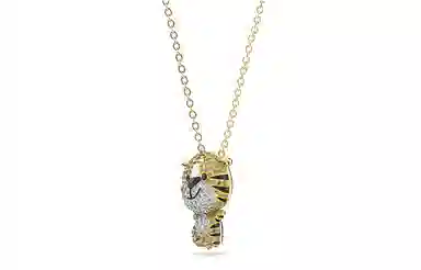 Swarovski Zodiac Tiger Necklace Gold